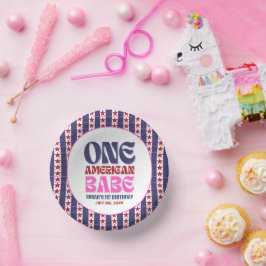 Cuencos De Papel Un bebé norteamericano 4 de julio, cumpleaños
