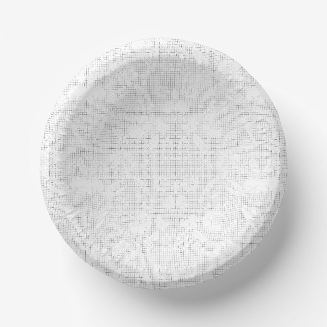 Cuencos De Papel Un fondo blanco con una disposición divertida (Anverso)
