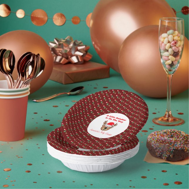 Cuencos De Papel Un Pequeño Reno Está En Camino (Multi)