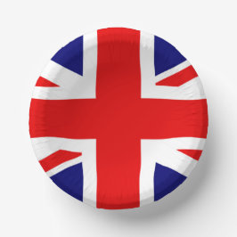 CUENCOS DE PAPEL UNION JACK - LA BANDERA BRITÁNICA