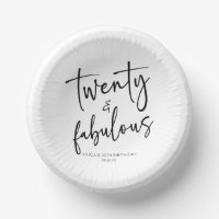 Veinte y fabulosa fiesta Minimalista de cumpleaños
