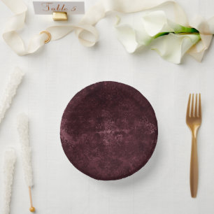 Cuencos De Papel Velvety Wine Damask Bordeaux Sangria Grunge Glam