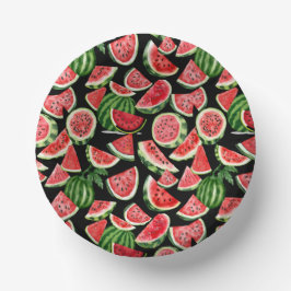 Cuencos De Papel Watercolour Watermelon Paper Bowls – Summer Party