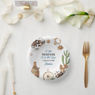 Cuencos De Papel Western Theme Boy Baby Shower
