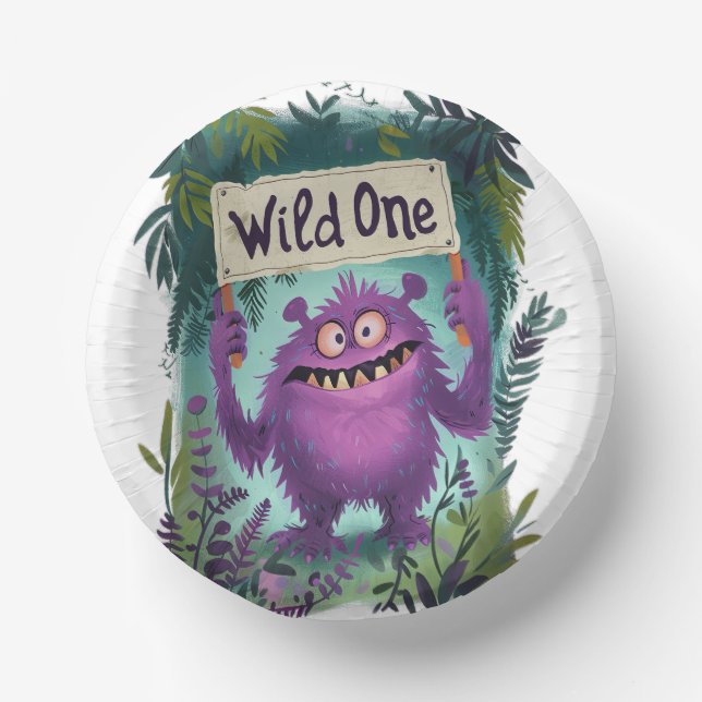 Cuencos De Papel Wild One (Anverso)