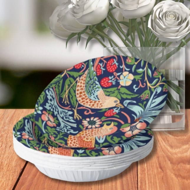 Cuencos De Papel William Morris Strawberry Thief Ornate (Subido por el creador)