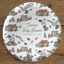 Cuencos De Papel Woodland Storybook Baby Shower