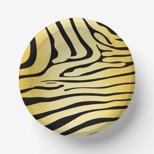 Cuencos De Papel Zebra Zebra Yellow (Anverso)