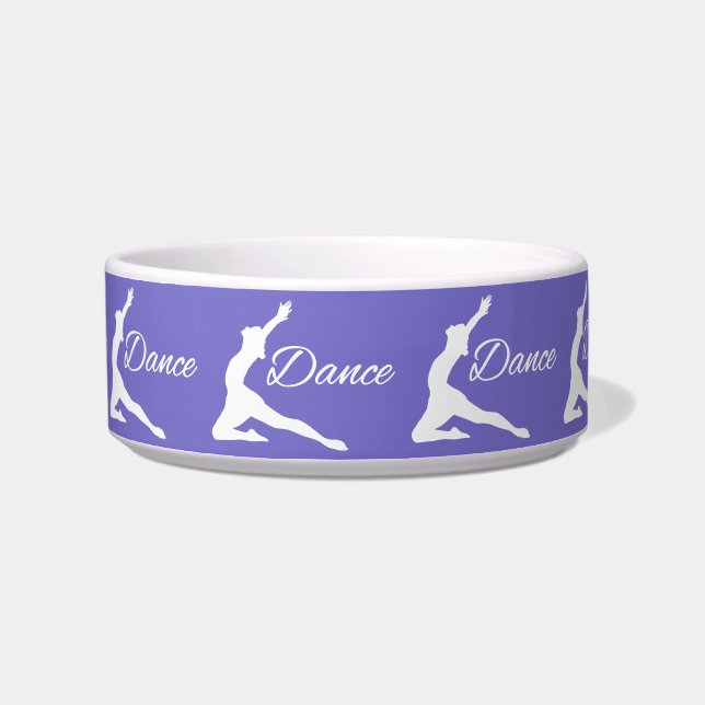 Cuencos mascotas de color personalizado de danza (Izquierda)