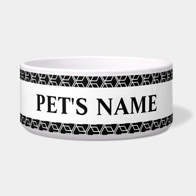 Cuencos personalizados del mascota (Frente)