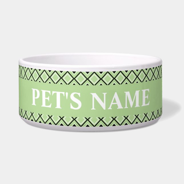 Cuencos personalizados del perro (Frente)