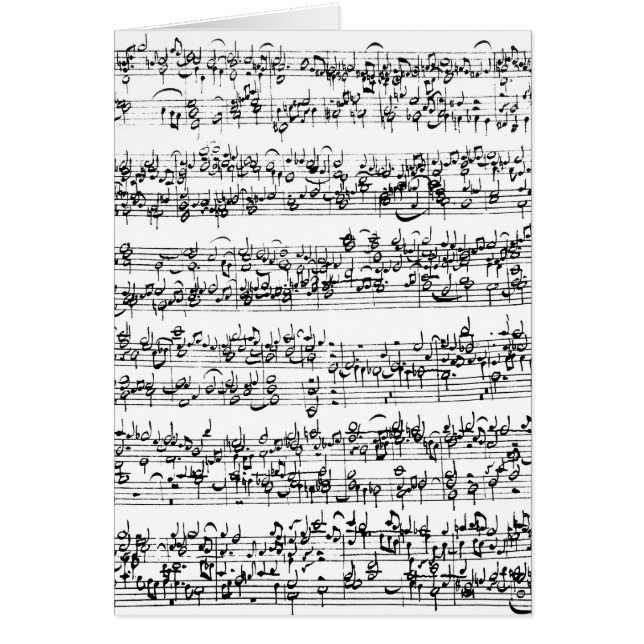 Cuenta de la música de Johann Sebastian Bach (Frente)