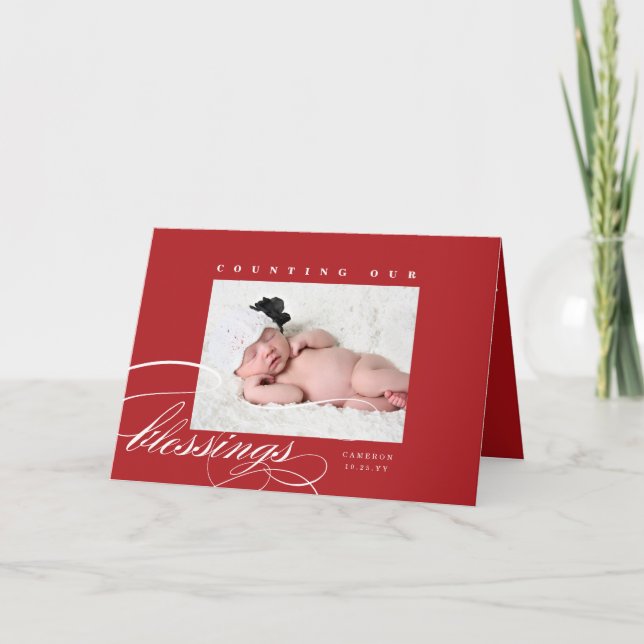 Cuenta de nuestra invitación del nacimiento del (Anverso)
