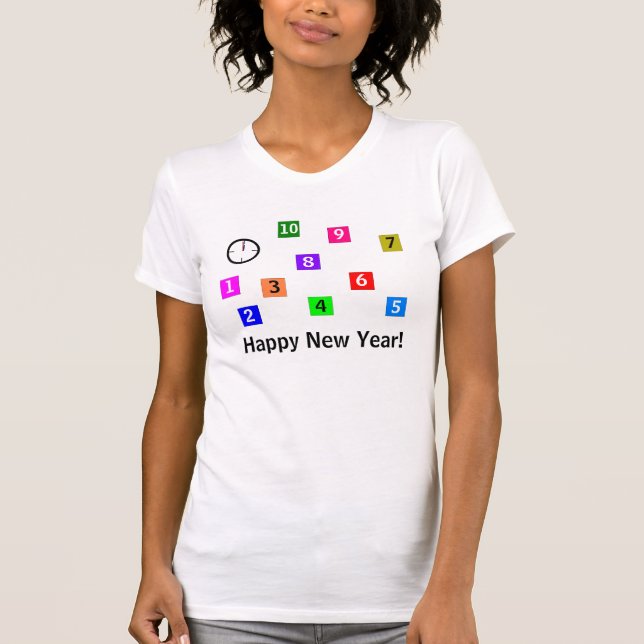 ¡CUENTA DESCENDIENTE - FELIZ AÑO NUEVO! - camisa (Anverso)