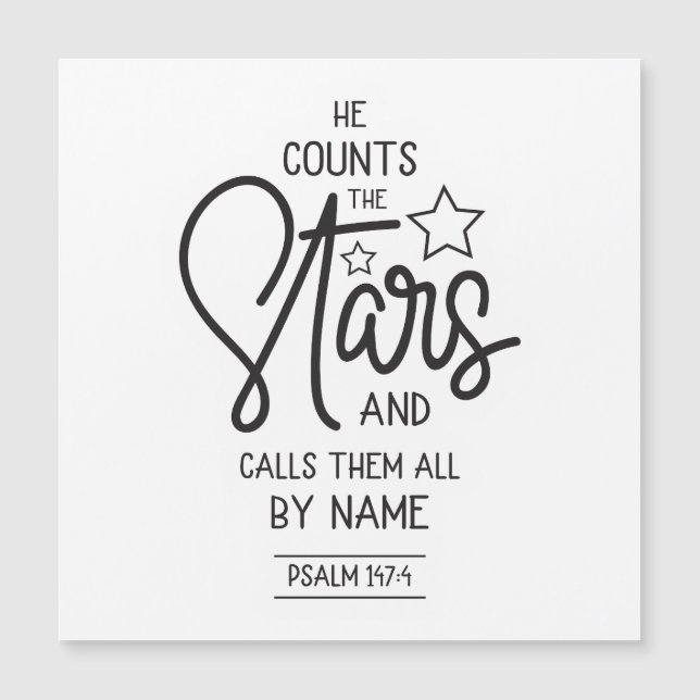 Cuenta las estrellas y las llama por su nombre Sal (Anverso)