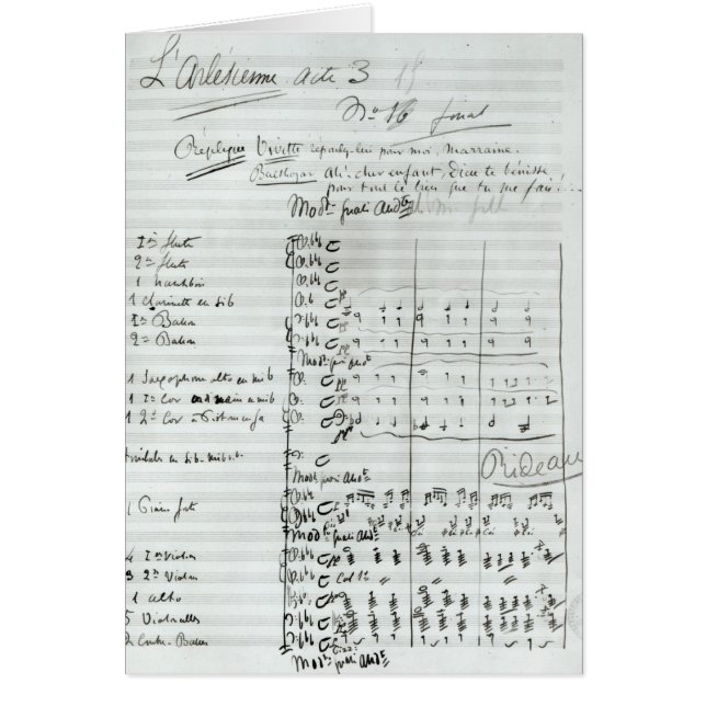 Cuenta manuscrita del acto III (Frente)