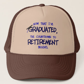 Cuenta regresiva para el gorra de Jubilación
