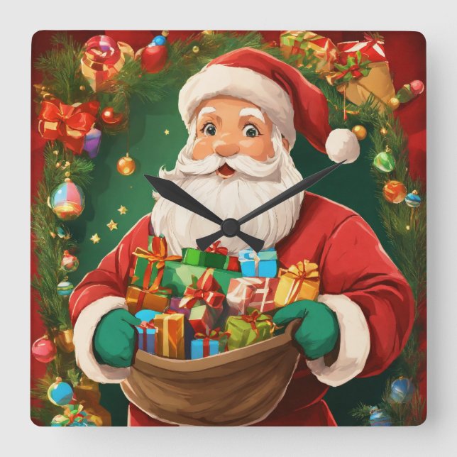 Cuenta regresiva para Navidades: Reloj festivo de  (Anverso)