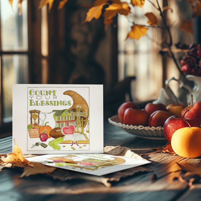 Cuenta tu tarjeta postal Inspiradora de bendicione (Subido por el creador)