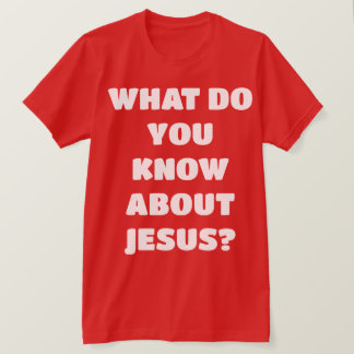Cuéntame sobre Jesús Evangelismo Camiseta Cristian