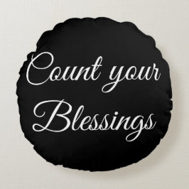 Cuente su almohada de las bendiciones