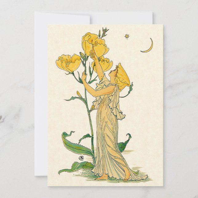 Cuento de Hadas Antiguo, Primula, Walter Crane (Anverso)