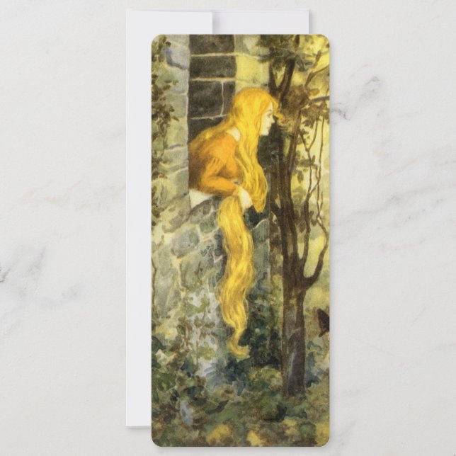 Cuento de Hadas Antiguo, Rapunzel con Cabello Rubi (Anverso)