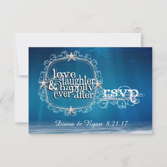 Cuento de Hadas Bajo el Mar RSVP (Anverso)