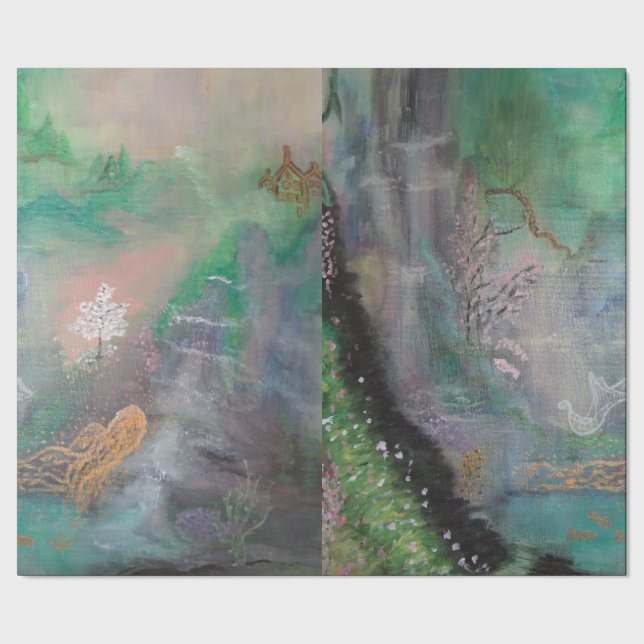 Cuento de hadas decorativo del papel de embalaje (Costura)