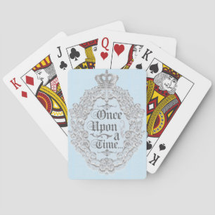Cuento de Hadas Vintage Azul Una Vez Cartas de Jue