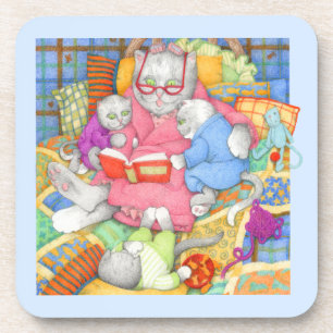 CUENTO PARA DORMIR Posavasos de plástico duro - Az