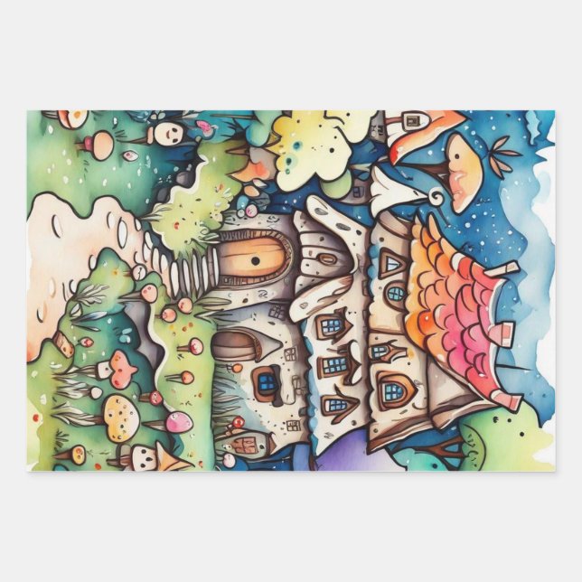 Cuentos de hadas en papel de envolvimiento de hada (Anverso)