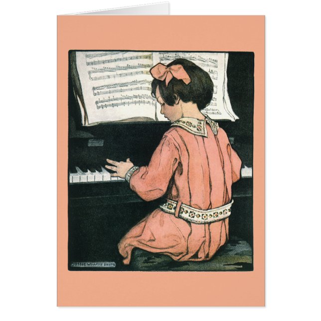 Cuentos de Jessie Willcox Smith, Piano Music Card (Frente)