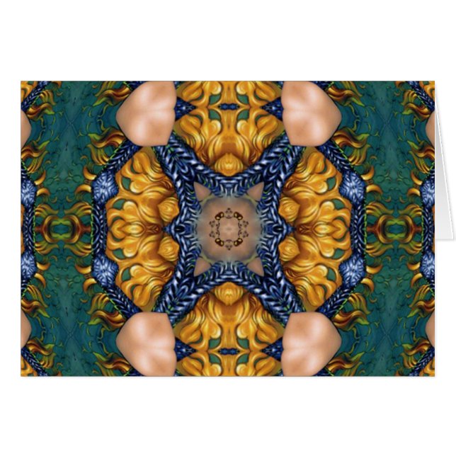 Cuerdas de oro del azul del fuego (Anverso (Horizontal))