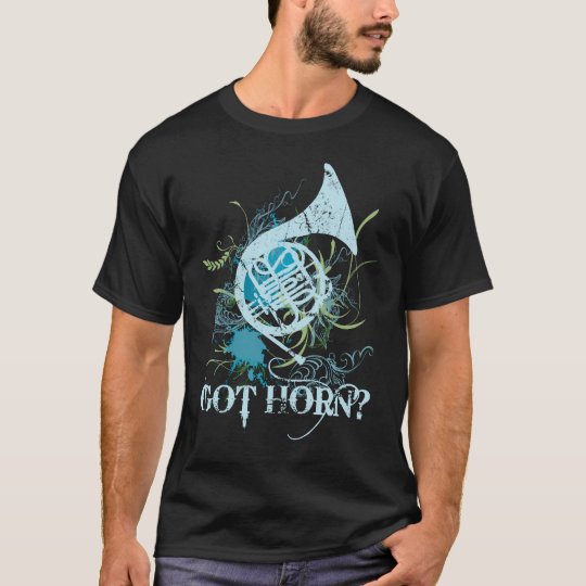 ¿Cuerno conseguido? Camiseta del Grunge de la