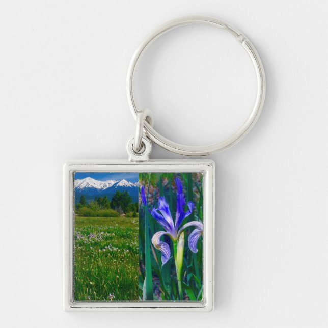 Cuerno de elk e cadena de llavero de iris (Frente)