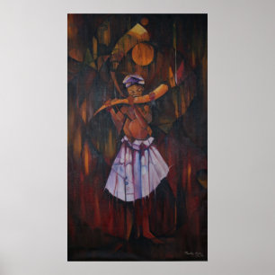 Cuerno de la impresión de la lona de las ancianos