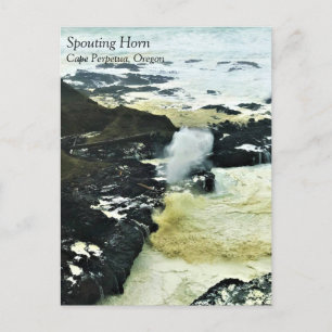 Cuerno de spouting, Cabo Perpetua, postal costero 