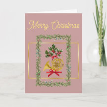 Cuerno Francés Elegante Navidad Luz Malva
