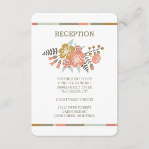 CUERNOS FLORALES   INVITACIÓN RÚSTICA A LA RECEPCI