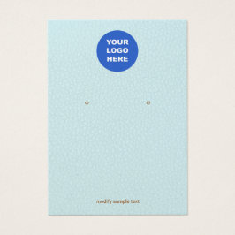 Cuero azul Añadir la tarjeta de visualización del