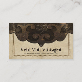 Cuero de Steampunk del Victorian y tarjetas de