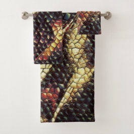 ¿Cuero reptil con manchas amarillentas y marrones?