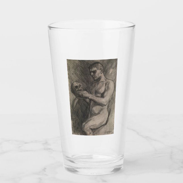 Cuerpo de un hombre sosteniendo un cráneo (por Alb (Anverso)