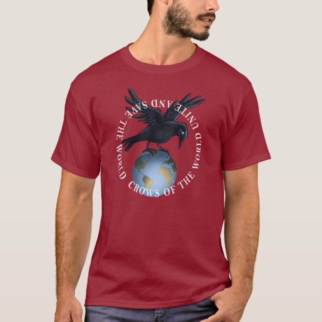 Cuervo encima del mundo - camiseta (Anverso)