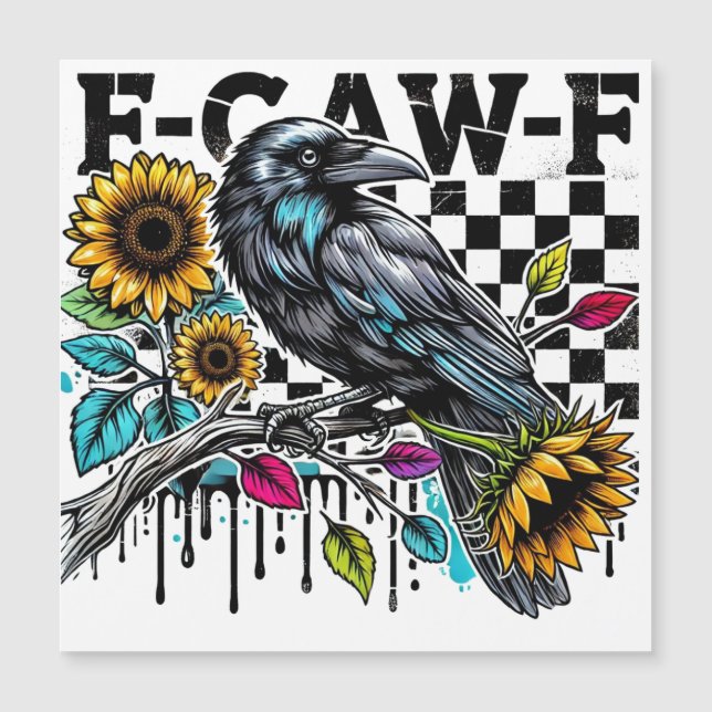 Cuervo F-CAW-F Halloween Divertido (Anverso)