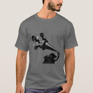 Cuervo que juega la camiseta de Victrola