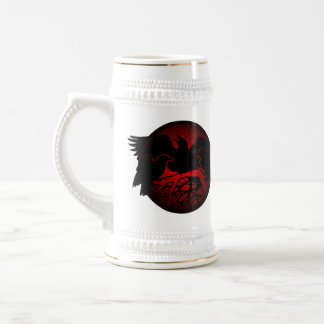 Cuervo salvaje Stein de la taza de cerveza del