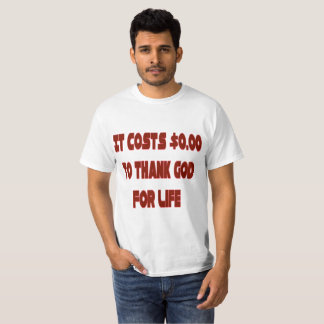 Cuesta $0.00 Para Dar Gracias A La Camiseta De Val