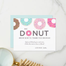 Cuesta Graciosa Donut Tarjetas de agradecimiento